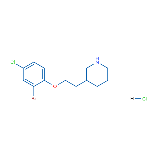 3-(2-(2-Bromo-4-chlorophenoxy)ethyl)piperidine hydrochloride 1g