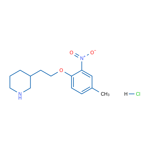 3-(2-(4-Methyl-2-nitrophenoxy)ethyl)piperidine hydrochloride 1g