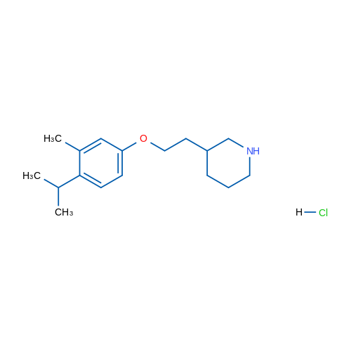 3-(2-(4-Isopropyl-3-methylphenoxy)ethyl)piperidine hydrochloride 5g