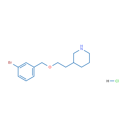 3-(2-((3-Bromobenzyl)oxy)ethyl)piperidine hydrochloride 5g