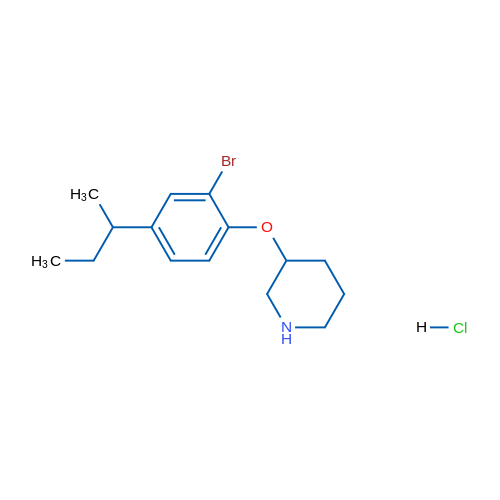 3-(2-Bromo-4-(sec-butyl)phenoxy)piperidine hydrochloride 5g