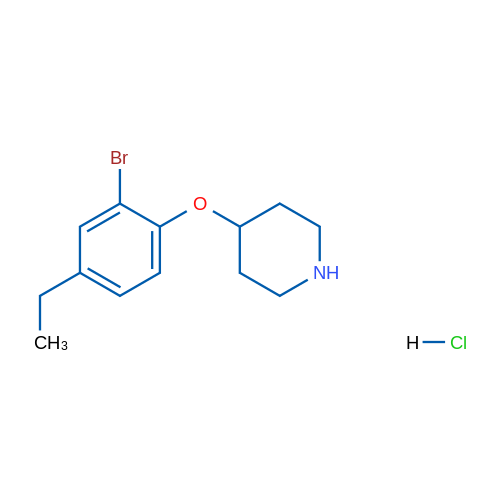 4-(2-Bromo-4-ethylphenoxy)piperidine hydrochloride 1g