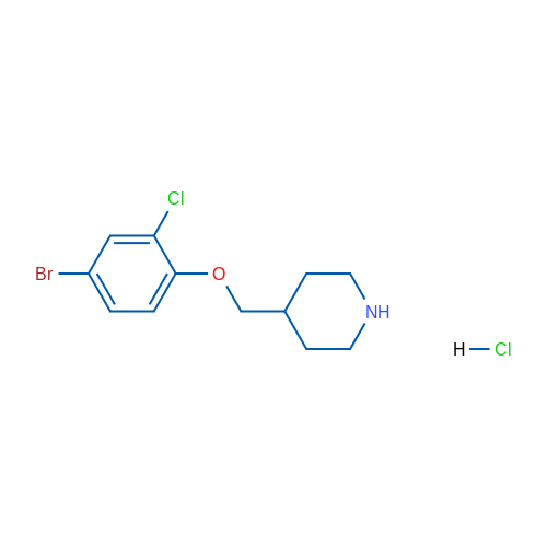 4-((4-Bromo-2-chlorophenoxy)methyl)piperidine hydrochloride 5g