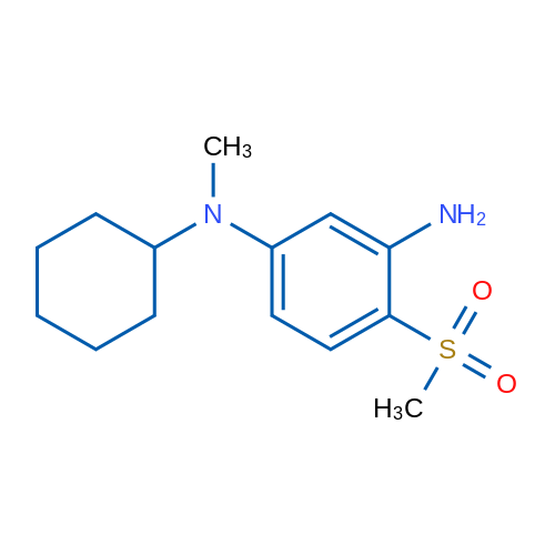 N1-Cyclohexyl-N1-methyl-4-(methylsulfonyl)benzene-1,3-diamine 1g