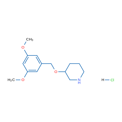 3-((3,5-Dimethoxybenzyl)oxy)piperidine hydrochloride 1g