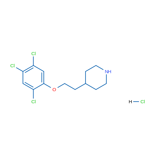 4-(2-(2,4,5-Trichlorophenoxy)ethyl)piperidine hydrochloride 5g
