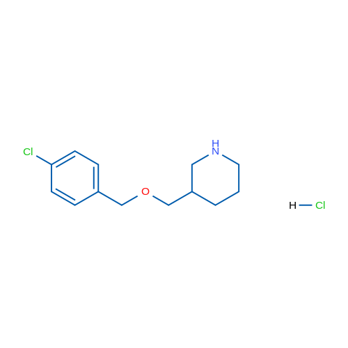 3-(((4-Chlorobenzyl)oxy)methyl)piperidine hydrochloride 1g