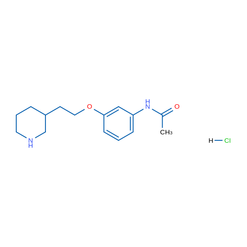 N-(3-(2-(Piperidin-3-yl)ethoxy)phenyl)acetamide hydrochloride 1g