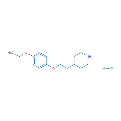 4-(2-(4-Ethoxyphenoxy)ethyl)piperidine hydrochloride 5g