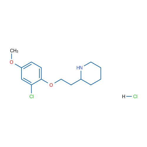 2-(2-(2-Chloro-4-methoxyphenoxy)ethyl)piperidine hydrochloride 5g