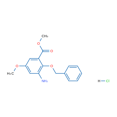Methyl 3-amino-2-(benzyloxy)-5-methoxybenzoate hydrochloride 5g