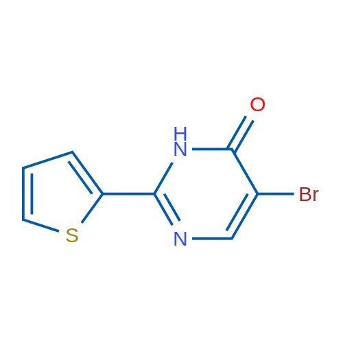 5-Bromo-2-(thiophen-2-yl)-3,4-dihydropyrimidin-4-one 1g