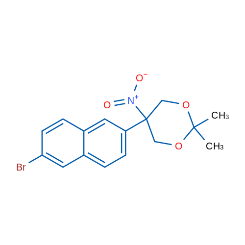 5-(6-Bromonaphthalen-2-yl)-2,2-dimethyl-5-nitro-1,3-dioxane 1g