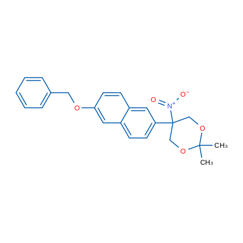 5-(6-(Benzyloxy)naphthalen-2-yl)-2,2-dimethyl-5-nitro-1,3-dioxane 1g