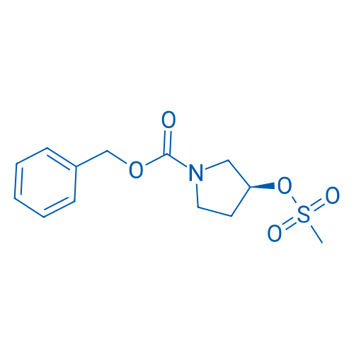 (S)-Benzyl 3-((methylsulfonyl)oxy)pyrrolidine-1-carboxylate 250mg