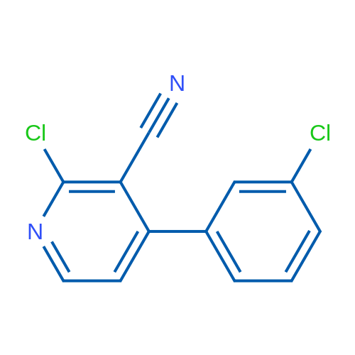 2-Chloro-4-(3-chlorophenyl)nicotinonitrile 1g