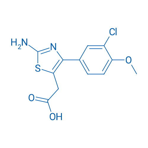 2-(2-Amino-4-(3-chloro-4-methoxyphenyl)thiazol-5-yl)acetic acid 5g