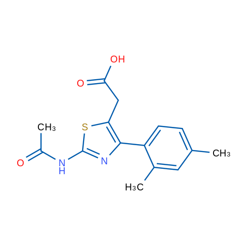 2-(2-Acetamido-4-(2,4-dimethylphenyl)thiazol-5-yl)acetic acid 5g