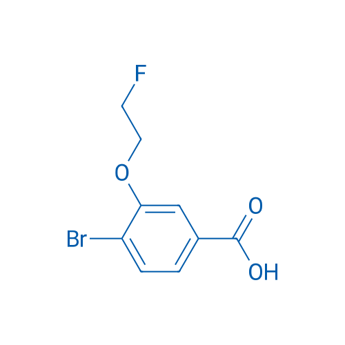 4-Bromo-3-(2-fluoroethoxy)benzoic acid 250mg