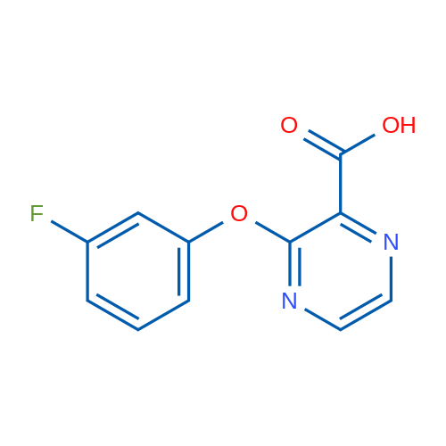 3-(3-Fluorophenoxy)pyrazine-2-carboxylic acid 1g