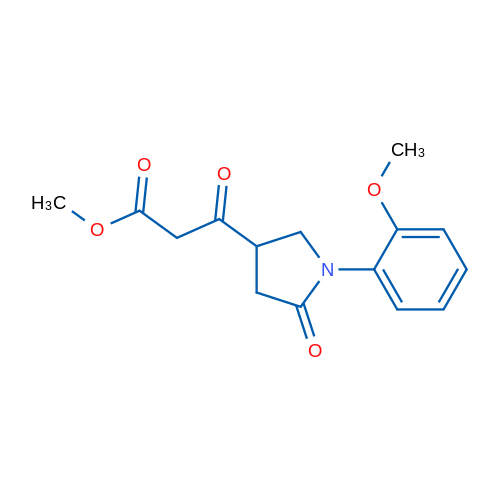 Methyl 3-(1-(2-methoxyphenyl)-5-oxopyrrolidin-3-yl)-3-oxopropanoate 1g