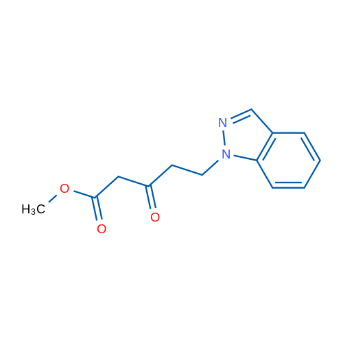 Methyl 5-(1H-indazol-1-yl)-3-oxopentanoate 1g