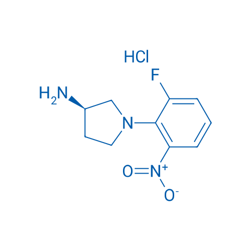 (R)-1-(2-Fluoro-6-nitrophenyl)pyrrolidin-3-amine hydrochloride 1g