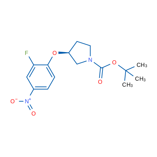 (S)-tert-Butyl 3-(2-fluoro-4-nitrophenoxy)pyrrolidine-1-carboxylate 1g