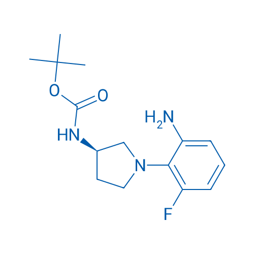 (R)-tert-Butyl 1-(2-amino-6-fluorophenyl)pyrrolidin-3-ylcarbamate 1g