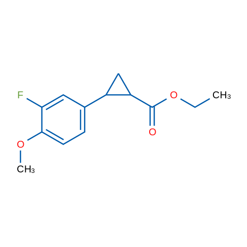 Ethyl 2-(3-fluoro-4-methoxyphenyl)cyclopropanecarboxylate 1g