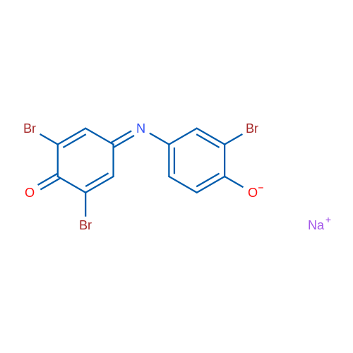 Sodium 2-bromo-4-((3,5-dibromo-4-oxocyclohexa-2,5-dien-1-ylidene)amino)phenolate 5g