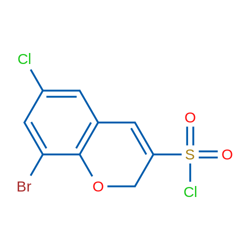 8-Bromo-6-chloro-2H-chromene-3-sulfonyl chloride 1g
