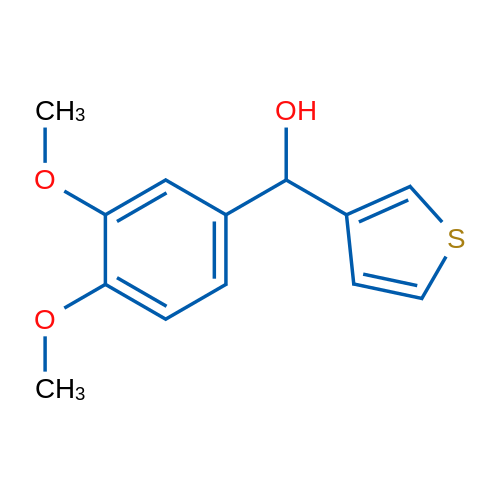 (3,4-Dimethoxyphenyl)(thiophen-3-yl)methanol 1g