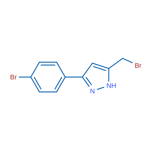 5-(Bromomethyl)-3-(4-bromophenyl)-1H-pyrazole 1g