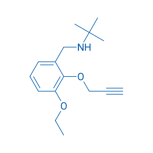 N-(3-Ethoxy-2-(prop-2-yn-1-yloxy)benzyl)-2-methylpropan-2-amine 5g