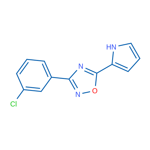 3-(3-Chlorophenyl)-5-(1H-pyrrol-2-yl)-1,2,4-oxadiazole 1g