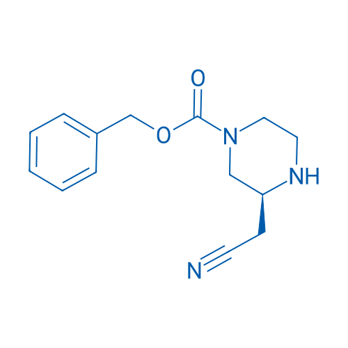 Benzyl (S)-3-(cyanomethyl)piperazine-1-carboxylate 100mg