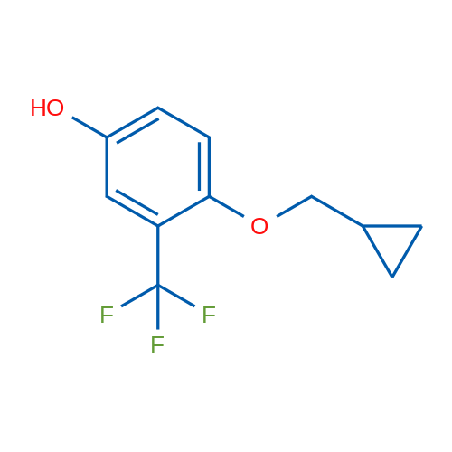 4-(Cyclopropylmethoxy)-3-(trifluoromethyl)phenol 1g