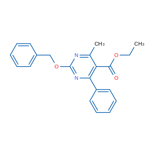 Ethyl 2-(benzyloxy)-4-methyl-6-phenylpyrimidine-5-carboxylate 1g