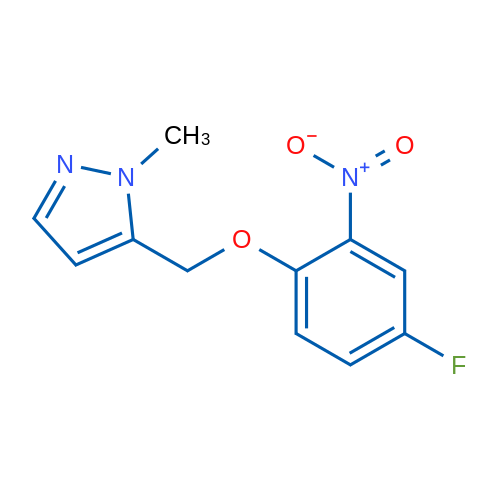 5-((4-Fluoro-2-nitrophenoxy)methyl)-1-methyl-1H-pyrazole 5g