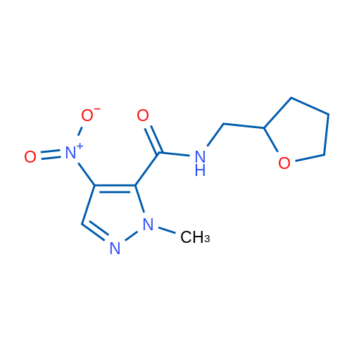 1-Methyl-4-nitro-N-((tetrahydrofuran-2-yl)methyl)-1H-pyrazole-5-carboxamide 1g