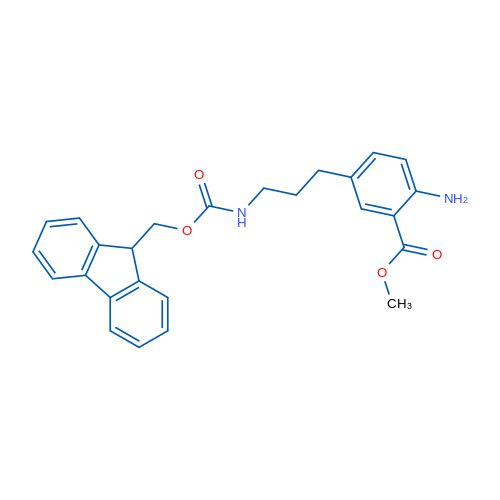 (9H-FLuoren-9-yl)methyl 3-(3-(methoxycarbonyl)-4-aminophenyl)propylcarbamate 100mg