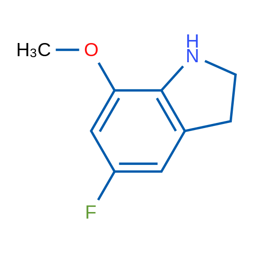 5-Fluoro-7-methoxy-2,3-dihydro-1h-indole 1g