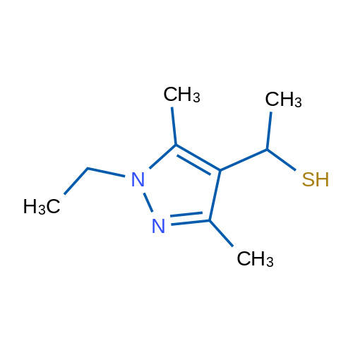 1-(1-Ethyl-3,5-dimethyl-1h-pyrazol-4-yl)ethane-1-thiol 1g