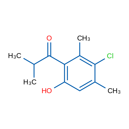 1-(3-Chloro-6-hydroxy-2,4-dimethylphenyl)-2-methylpropan-1-one 5g