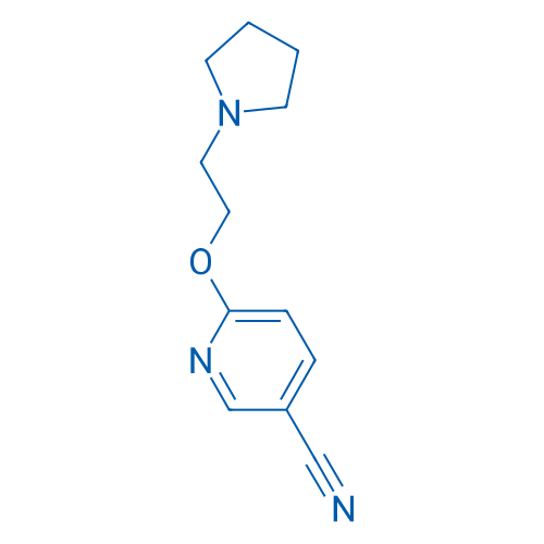 6-(2-(Pyrrolidin-1-yl)ethoxy)nicotinonitrile 100mg