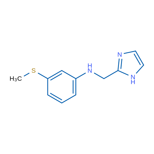 N-(1H-Imidazol-2-ylmethyl)-3-(methylsulfanyl)aniline 1g