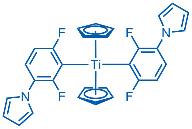 Bis(2,6-difluoro-3-(1-hydropyrrol-1-yl)phenyl)titanocene 25g