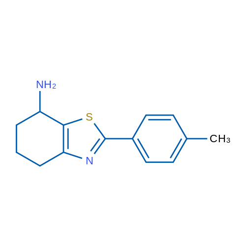 2-(4-Methylphenyl)-4,5,6,7-tetrahydro-1,3-benzothiazol-7-amine 5g