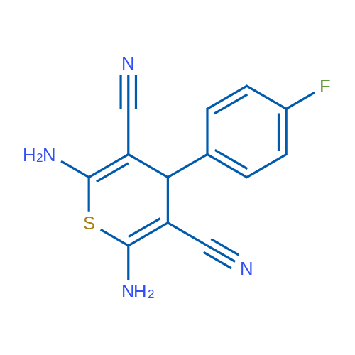 2,6-Diamino-4-(4-fluorophenyl)-4H-thiopyran-3,5-dicarbonitrile 1g